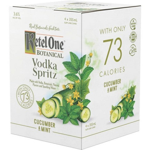 Ketel One Botanical Vodka Spritz Cucumber & Mint Cocktail | 4x355ML