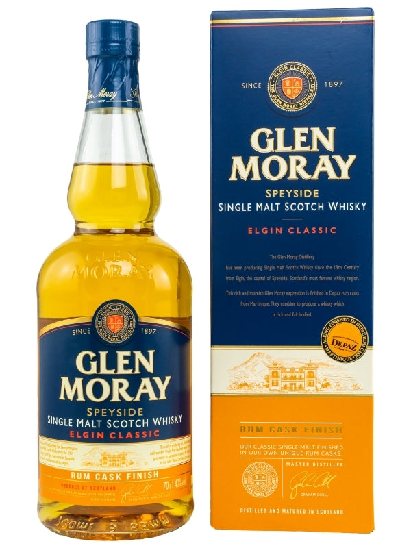Glen Moray Elgin Classic Rum Cask Finish Scotch Whisky | 700ML