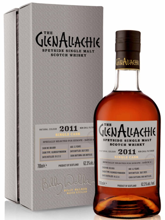 GlenAllachie 2011 11 Year Old Oloroso Puncheon # 801089 Scotch Whisky | 700ML