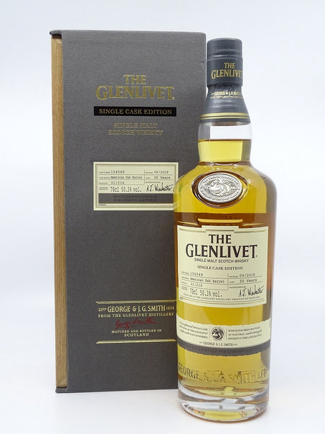 Glenlivet 20 Year Old Single Cask Edition American Oak Scotch Whisky at CaskCartel.com
