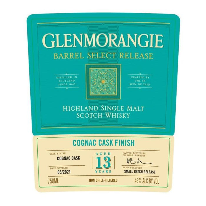 Glenmorangie 13 Year Old Cognac Cask Finish Highland Single Malt Scotch Whiskey