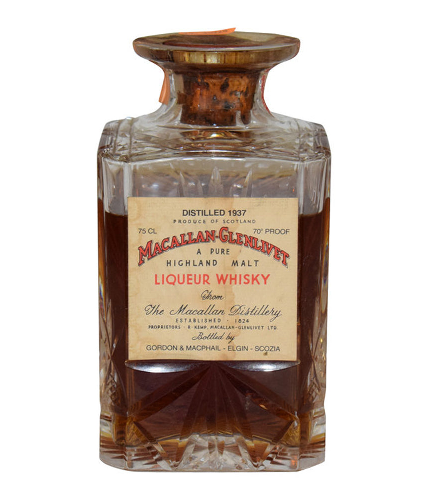 Macallan-Glenlivet 1937, G&M Crystal Decanter Scotch Whisky at CaskCartel.com