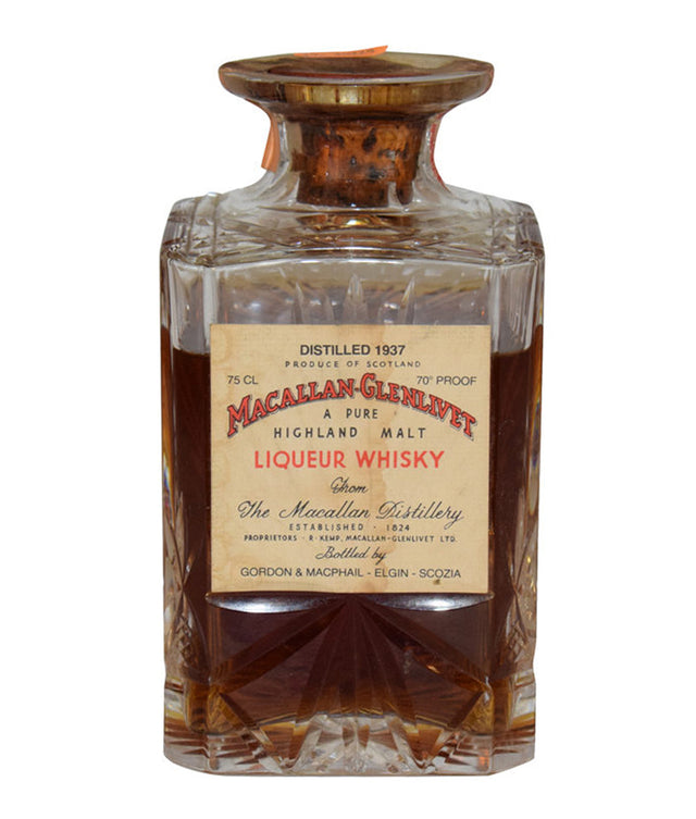 Macallan-Glenlivet 1937, G&M Crystal Decanter Scotch Whisky at CaskCartel.com