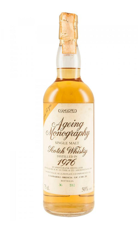 Springbank 1976 Samaroli 12 Year Old / Ageing Monography Single Malt Scotch Whisky at CaskCartel.com