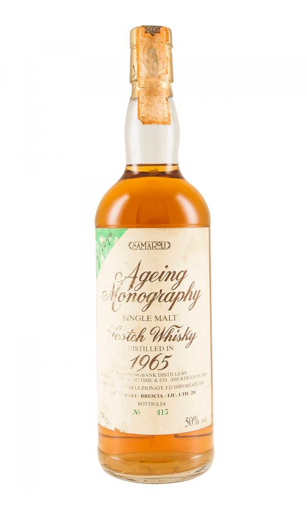 Springbank 1965 Samaroli 23 Year Old / Ageing Monography Single Malt Scotch Whisky