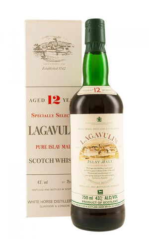 Lagavulin 12 Year Old (White Horse Distillers) - 1980s Pure Islay Malt Scotch Whisky at CaskCartel.com