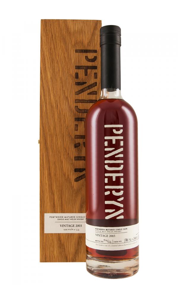 Penderyn VIntage 2003 PT9 Portwood Matured Single Cask Single Malt Welsh Whisky | 700ML