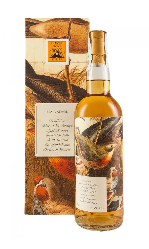 1988 Antique Lions of Spirits 'The Birds' Blair Athol 28 Year Old Single Malt Scotch Whisky | 700ML at CaskCartel.com