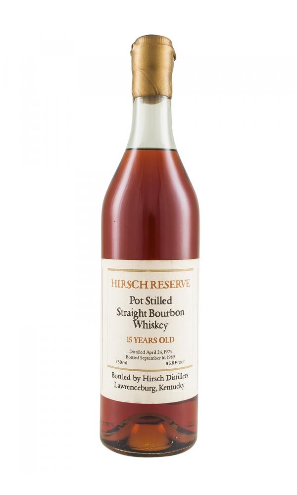 A.H. Hirsch 1974 15 Year Old Reserve / Gold Wax Straight Bourbon Whiskey