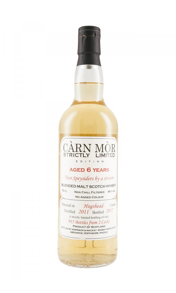2 Speysiders by a Stream 6 Year Old 2011 - Strictly Limited (Càrn Mòr) Blended Malt Scotch Whisky | 700ML