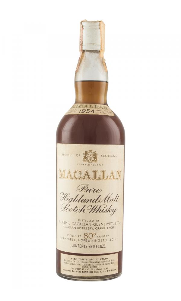 Macallan 1954 Campbell Hope & King Pure Highland Malt Scotch Whisky