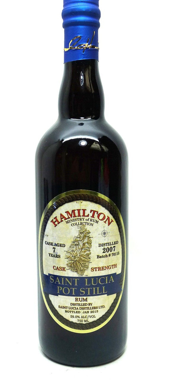 Hamilton St. Lucia 2007 Pot Still 7 Year Old Rum