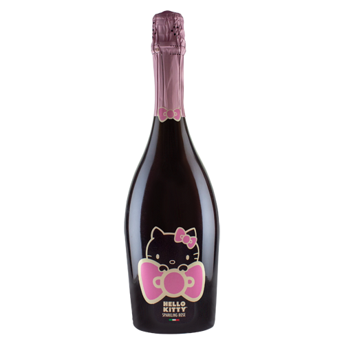 Hello Kitty Sparkling Pink Rose Wine