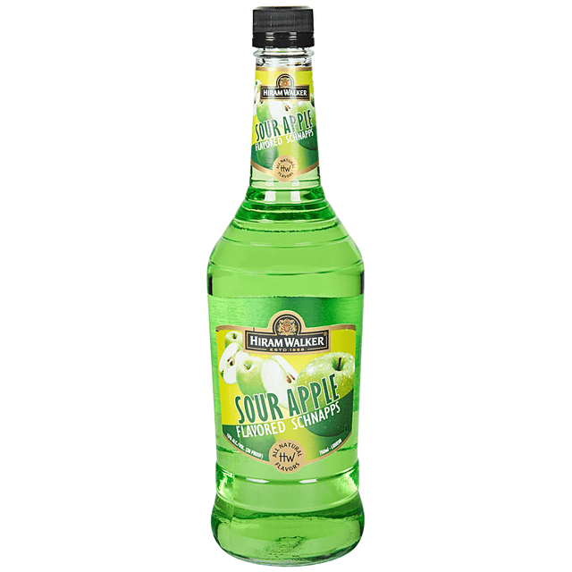 Hiram Walker Sour Apple Schnapps Liqueur - CaskCartel.com