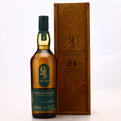 Lagavulin 21 Year Old (B.2019) Wooden Box Scotch Whisky | 700ML at CaskCartel.com