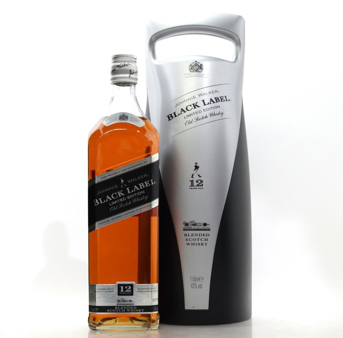 BUY] Johnnie Walker Black Label 12 Year Old Vodafon McLaren Mercedes  Edition Scotch Whisky | 1L at CaskCartel.com