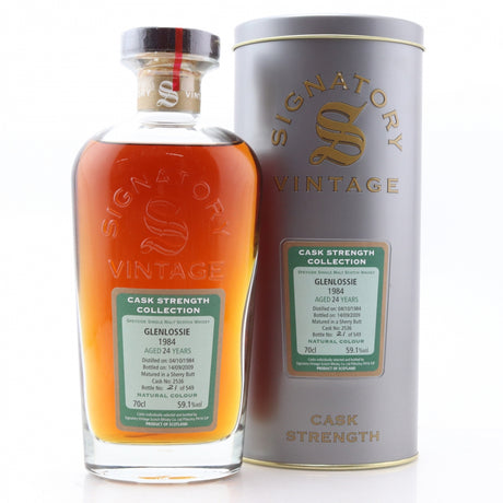 Glenlossie 24 Year Old (D.1984, B.2009) Signatory Vintage Scotch Whisky | 700ML at CaskCartel.com