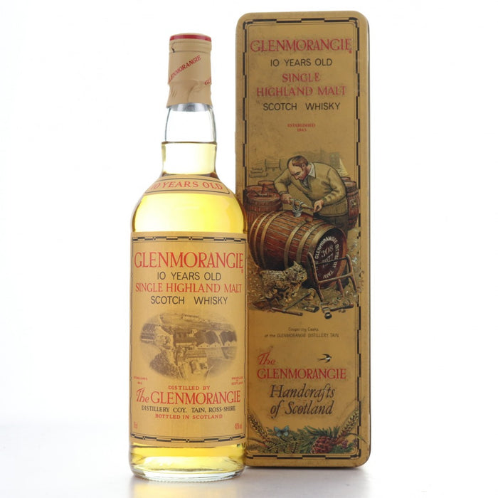 Glenmorangie 10 Year Old - 1980s with Handcrafts of Scotland Tin Scotch Whisky | 700ML