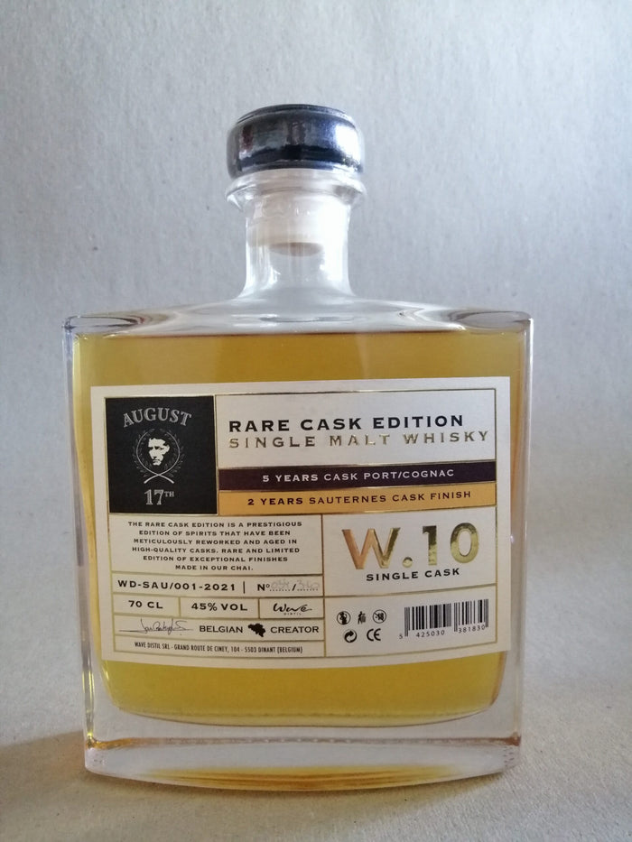 Wave 7 Year Old August 17th W.10 Single Cask - Rare Cask Edition Whisky | 700ML