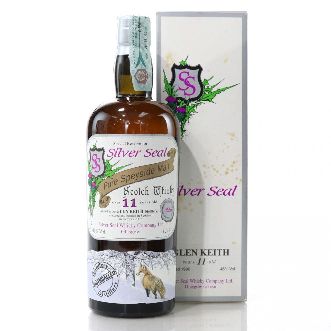 Glen Keith 11 Year Old (D.1996, B.2007) Silver Seal Scotch Whisky | 700ML at CaskCartel.com