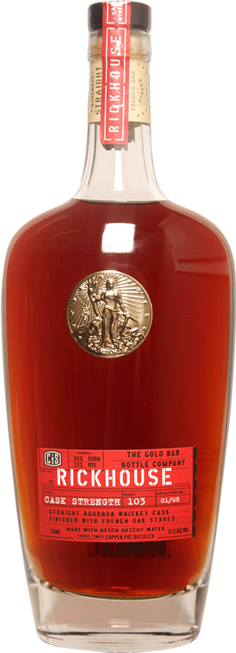 Gold Bar Rickhouse Cask Strength Bourbon Whiskey at CaskCartel.com