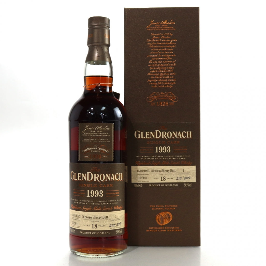 Glendronach 1992 2011 18 Year at CaskCartel.com