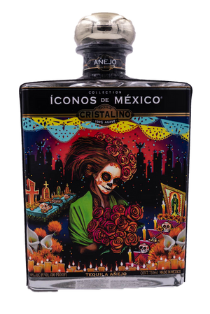 Iconos de Mexico Cristalino Day of the Dead Catrina Anejo Tequila at CaskCartel.com