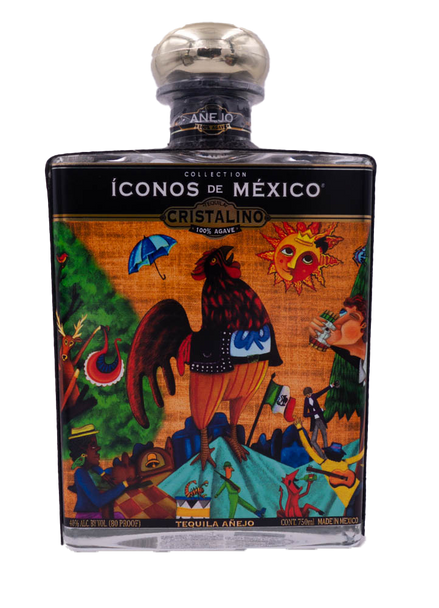 Iconos de Mexico Cristalino Mexican Lottery Anejo Tequila
