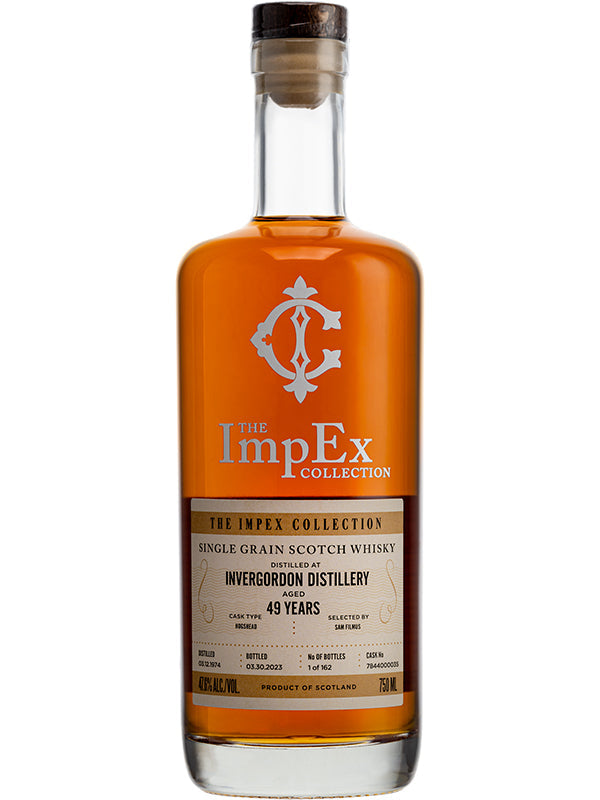 The Impex Collection Invergordon 49 Year Old Hogshead # 7844000035 Single Grain 1973 Scotch Whisky