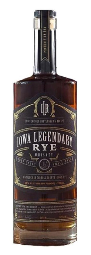 Iowa Legendary Rye Small Batch Whiskey (Black)
