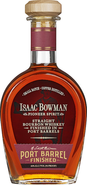 Isaac Bowman Finished in Port Barrels Straight Bourbon Whiskey - CaskCartel.com