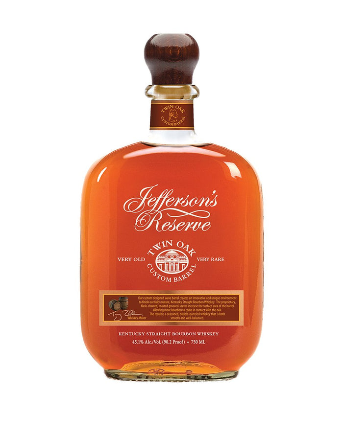 Jefferson's Reserve Twin Oak Custom Barrel Kentucky Straight Bourbon Whiskey