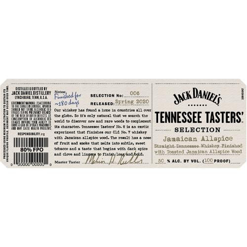 Jack Daniels’ Tennessee Tasters’ Selection Jamaican Allspice Bourbon Whiskey