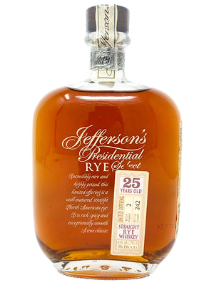 Jefferson's Presidential Select 25 Year Old Btach 2 Straight Rye Whiskey - CaskCartel.com