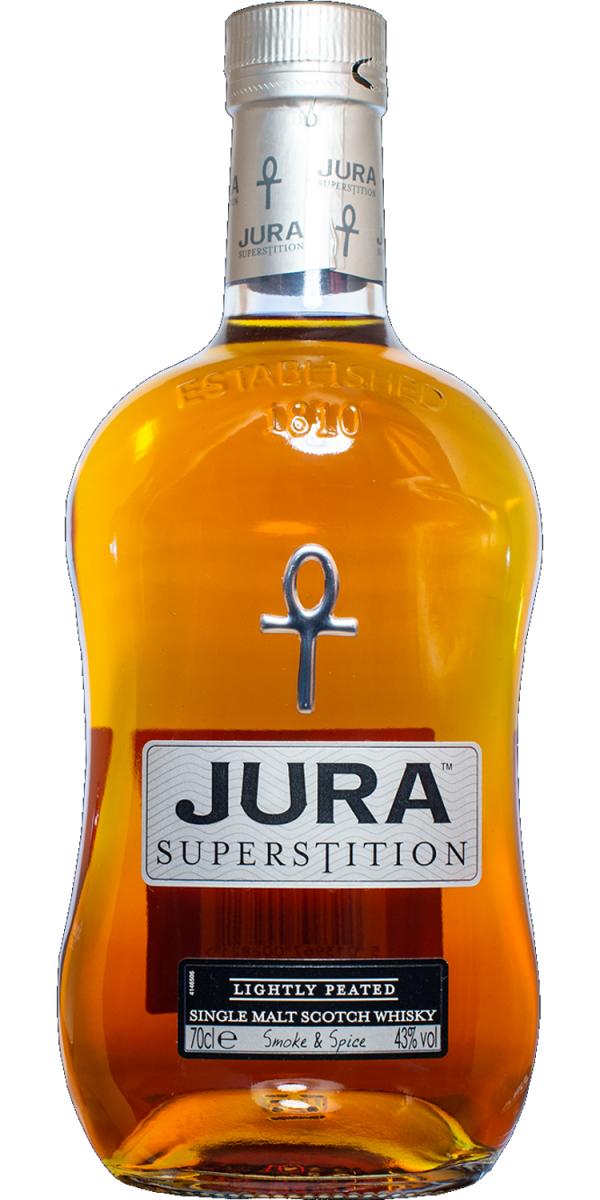 Whisky escocés de pura malta Superstition de la Isla de Jura