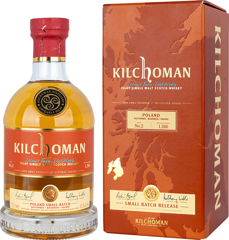 Kilchoman Poland Small Batch No.2 Sauternes/ Bourbon / Sherry Cask Scotch Whisky | 700ML at CaskCartel.com