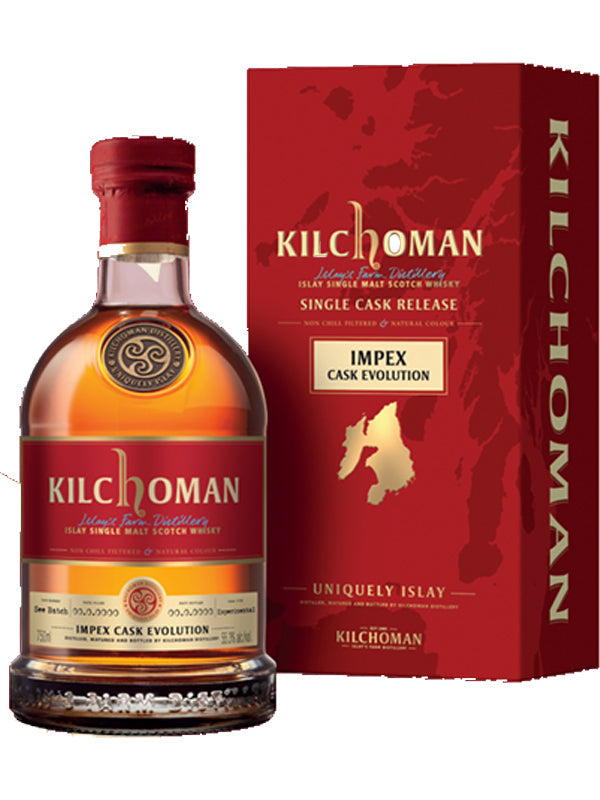 Kilchoman ImpEx Cask Evolution 02/2023 6 Year Old Blanc de Blanc Cask # /1108 Finished 2016 Scotch Whisky