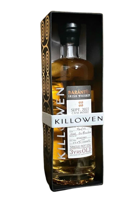 Killowen Barantuil Cognac Cask Finish 3 Year Old Single Pot Still Irish Whiskey | 375ML at CaskCartel.com