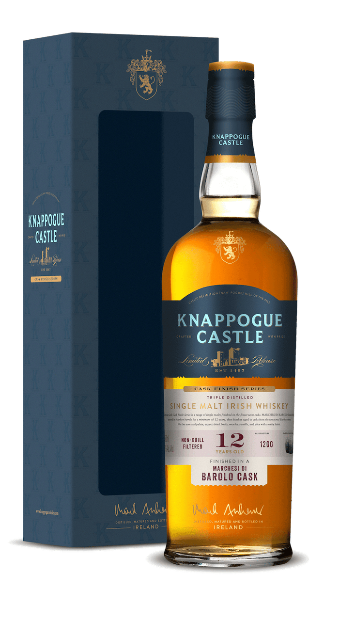 Knappogue Castle Marchesi di Barolo Cask 12 Year Old Single Malt Irish Whiskey