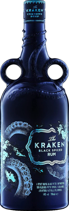 The Kraken Black Spiced - Deep Sea Bioluminescence Rum | 700ML
