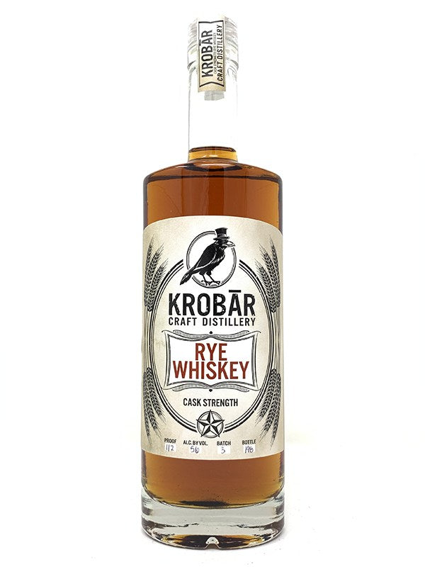 Krobar Cask Strength 112 Proof Rye Whiskey
