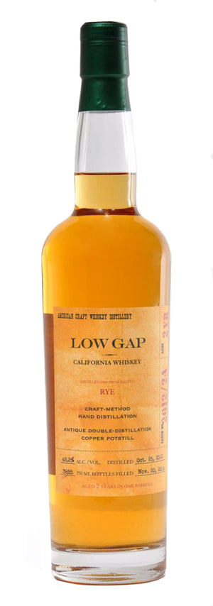 Low Gap 2 Year Rye Whiskey - CaskCartel.com