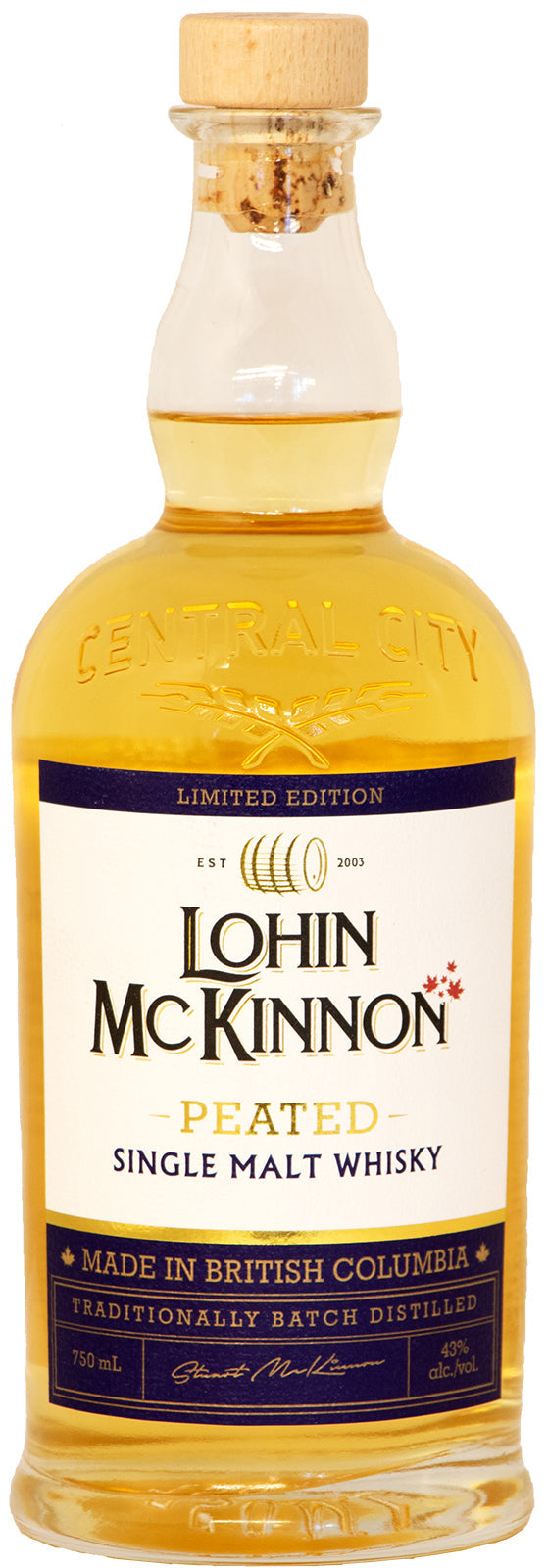 Lohin Mckinnon Single Malt Peated Whiskey
