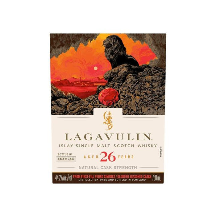 Lagavulin 26 Years Old Cask Strength Islay Single Malt Scotch Whiskey