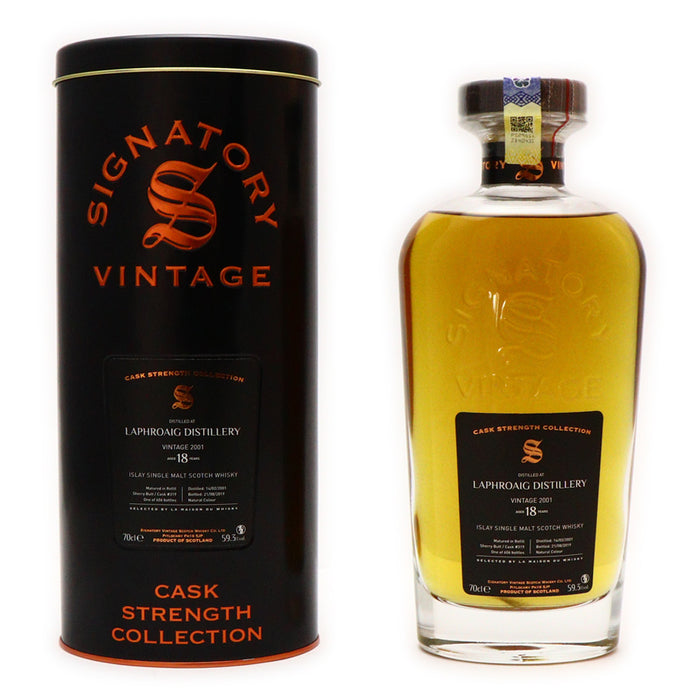Laphroaig 18 Year Old (D.2001, B.2019) Signatory Vintage Scotch Whisky | 700ML