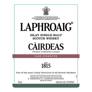 Laphroaig Cairdeas Pedro Ximenez Cask Strength Islay Single Malt Scotch Whiskey at CaskCartel.com