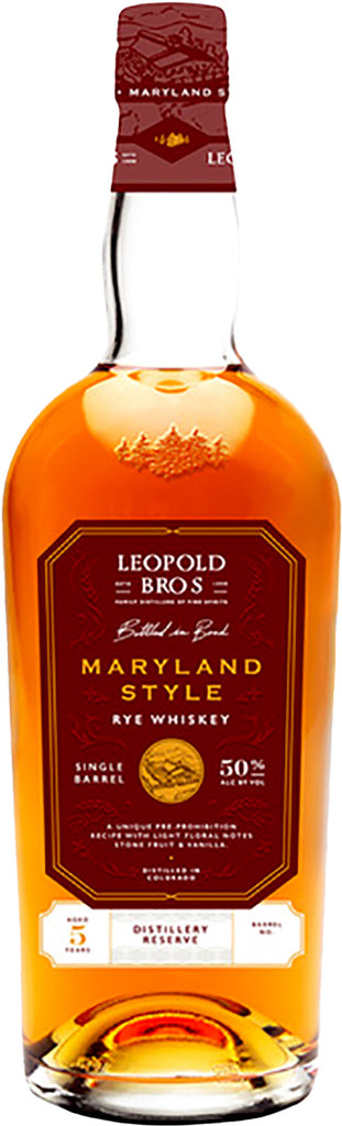 Leopold Bros Bottled in Bond Maryland Style Rye Whiskey