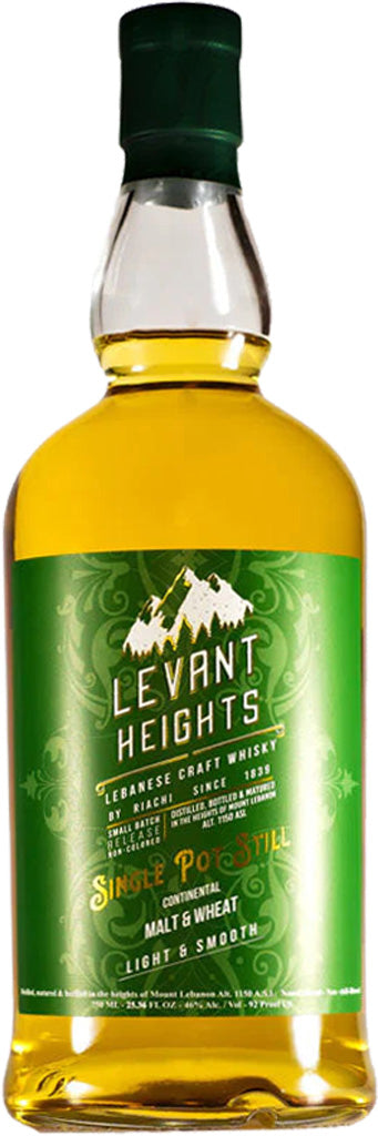 Levant Heights Single Pot Still Malt & Wheat Lebanese Craft Whisky