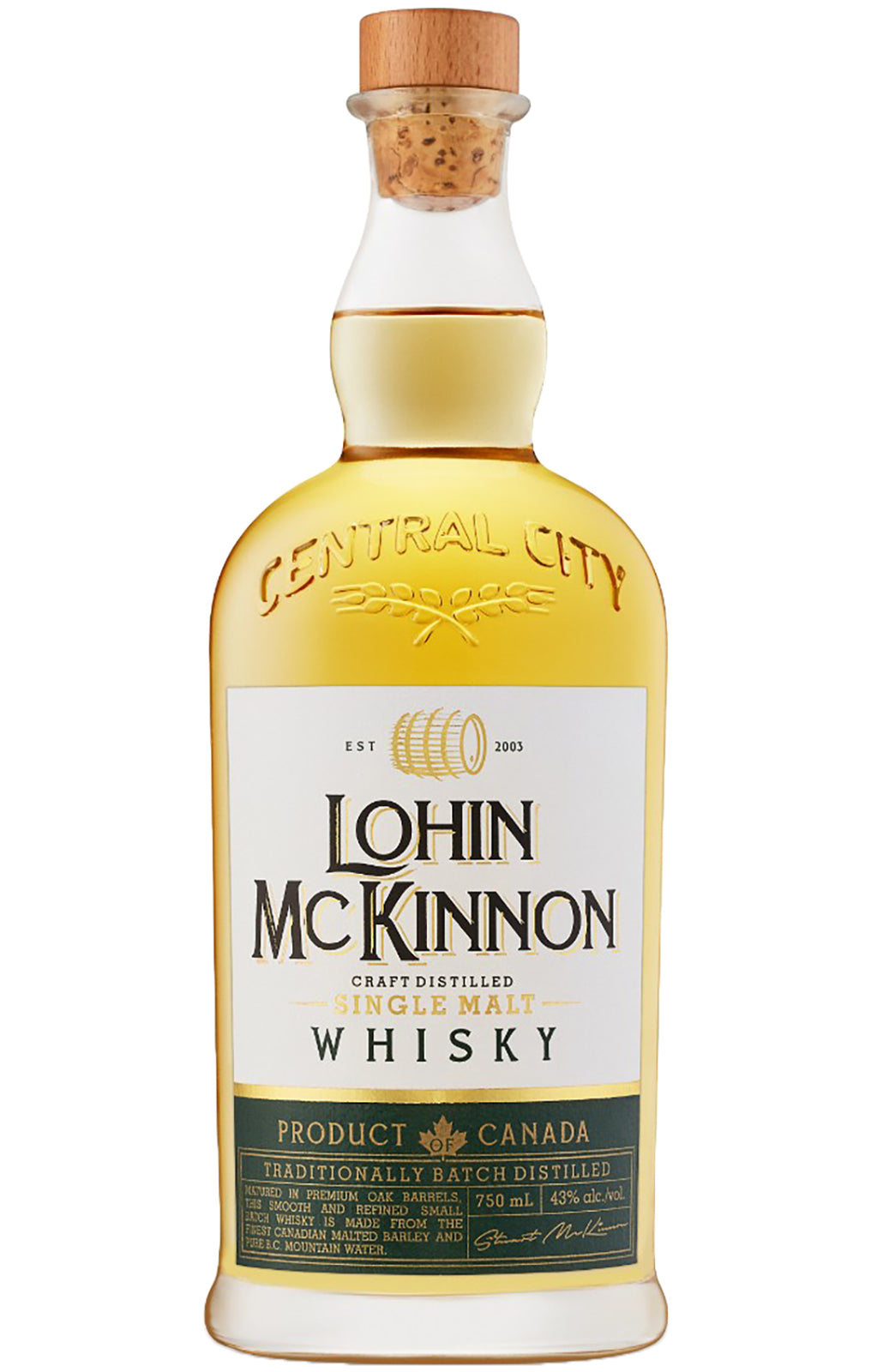 Central City Lohin McKinnon Craft Distilled Single Malt Whisky at CaskCartel.com
