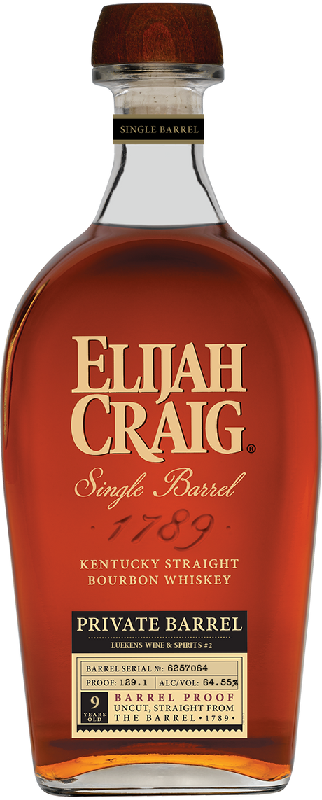 Elijah Craig Single Barrel Barrel Proof (64.55% abv) Kentucky Startight Bourbon Whiskey at CaskCartel.com
